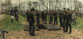 Militärische Beerdigung 1882