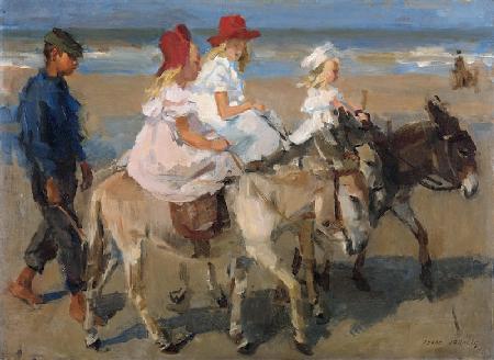 Eselreiten am Strand Um 1890-19