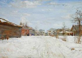 Street Scene in Winter 1912