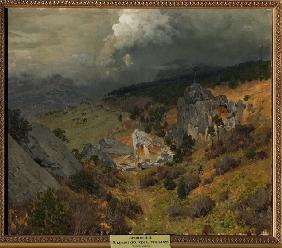 In den Bergen auf der Krim 1886
