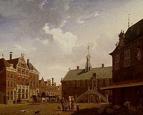 Der Marktplatz von Hoorn 1784