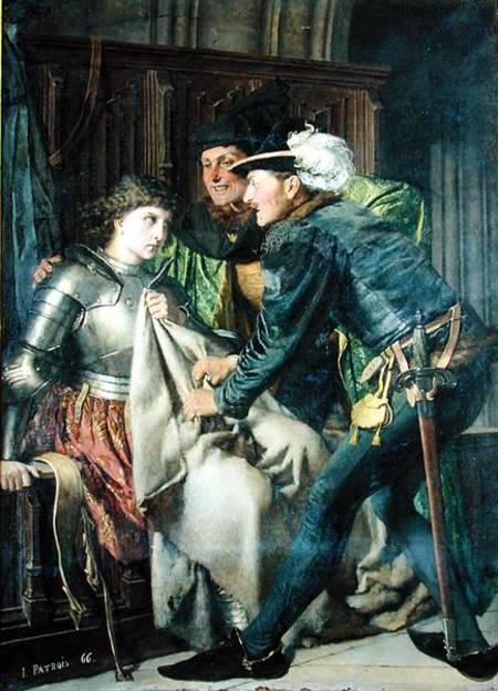 Joan of Arc (1412-31) Insulted in Prison von Isidore Patrois