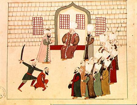 Ms 1671 A vizier watching an execution von Islamic School