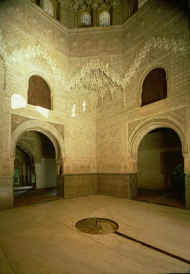 The Room of the Two Sisters (Sala de las Dos Hermanas) 14th century (photo) von Islamic School, (14th century)