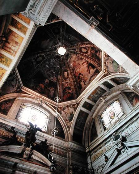 Interior view of the dome and lunettes (photo) von Scuola pittorica italiana