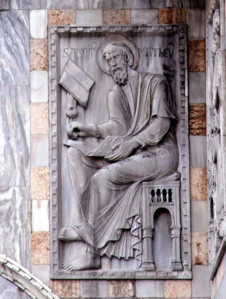 St. Matthew, relief from the north side of the basilica von Scuola pittorica italiana