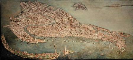 Perspective plan of Venice von Scuola pittorica italiana