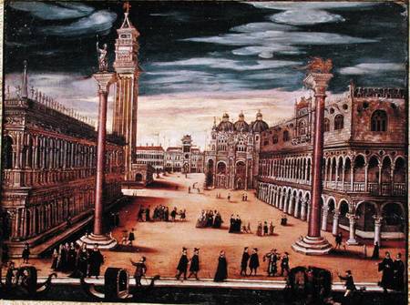 The Piazetta di San Marco, Venice von Scuola pittorica italiana