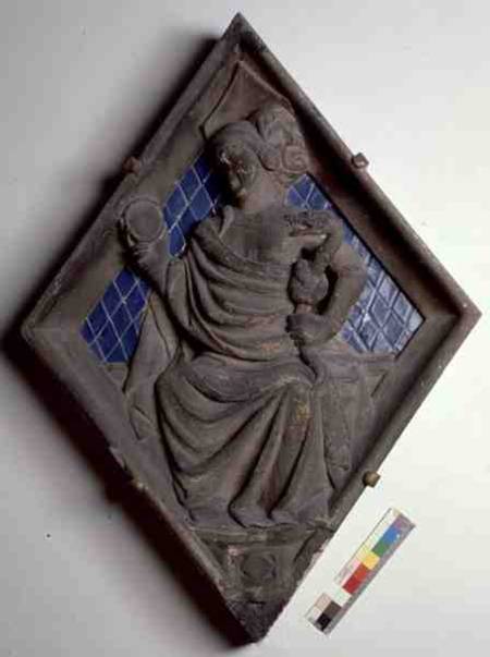 Prudence, relief tile from the Campanile von Scuola pittorica italiana