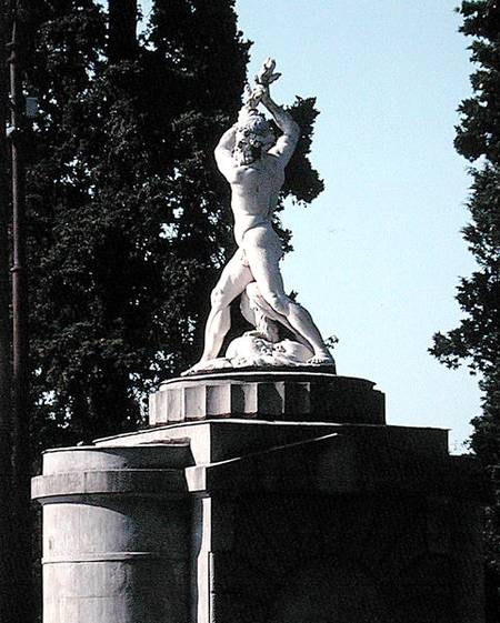 Statue of Hercules, which originally flanked the entrance to the villa von Scuola pittorica italiana
