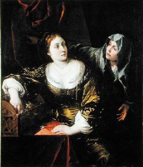 Martha and Mary or, Woman with her Maid