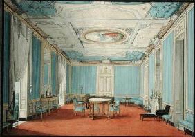 A Neo-classical Palace Interior in Naples c.1830  w/