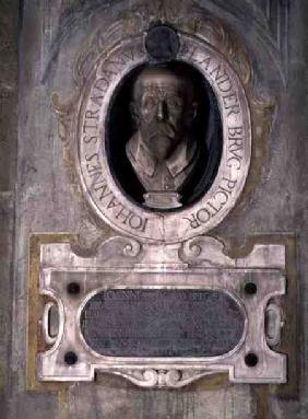 Portrait bust of Joannes Stradanus, Flemish-born painter, draughtman and tapestry designer, born Jan also known