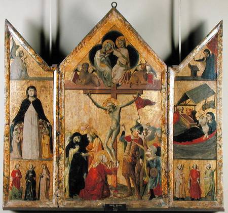 Triptych with Scenes from the Life of the Virgin von Scuola pittorica italiana