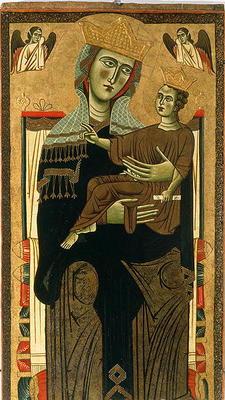Madonna and Child (tempera on panel) 17th
