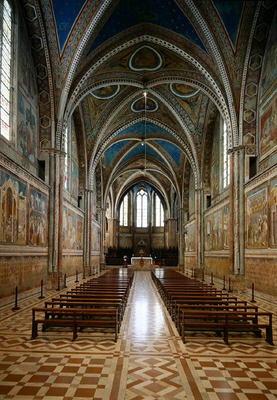 View of the interior of the Upper Church (photo) 1876