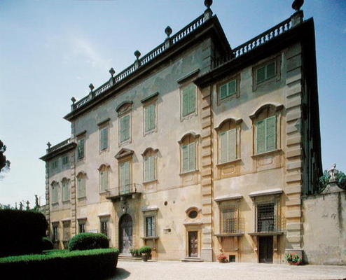 Facade of Villa La Pietra (photograph) von Italian School, (15th century)