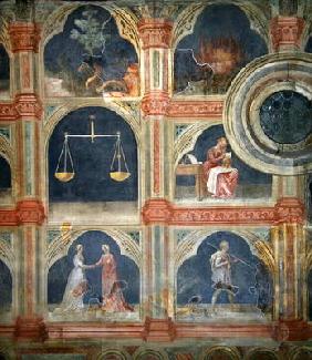 The Month of September, from a series of murals depicting the Astrological Cycle (fresco) 1796