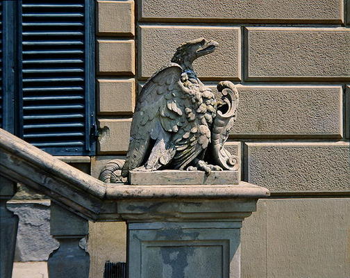 Eagle and crest, Villa di Celle (photo) von Italian School, (19th century)