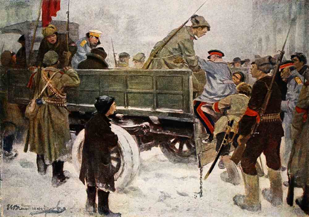 Verhaftung von Generälen während der Revolution im Februar 1917 von Ivan Alexeyevich Vladimirov