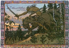 Koschtschei der Unsterbliche. Illustration zum Märchen Marja Morewna 1901