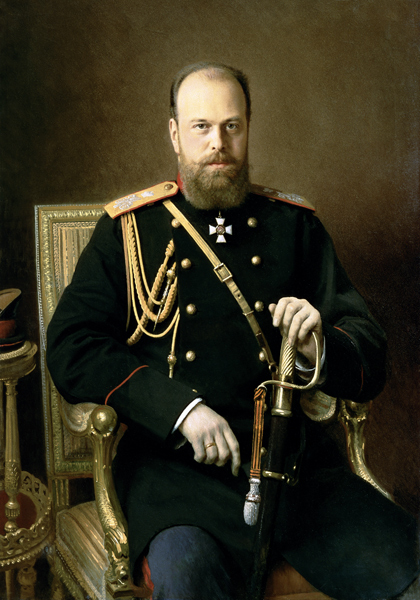 Portrait of Emperor Alexander III (1845-94) 1886 von Ivan Nikolaevich Kramskoy