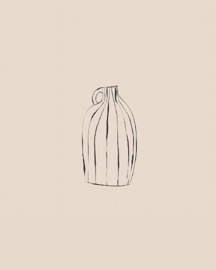 Gestreifte Vase