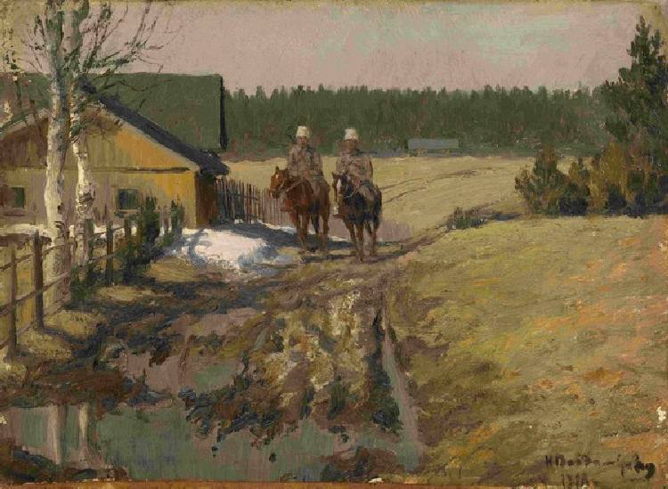 Kosaken zu Pferde von Iwan Alexejewitsch Wladimirow