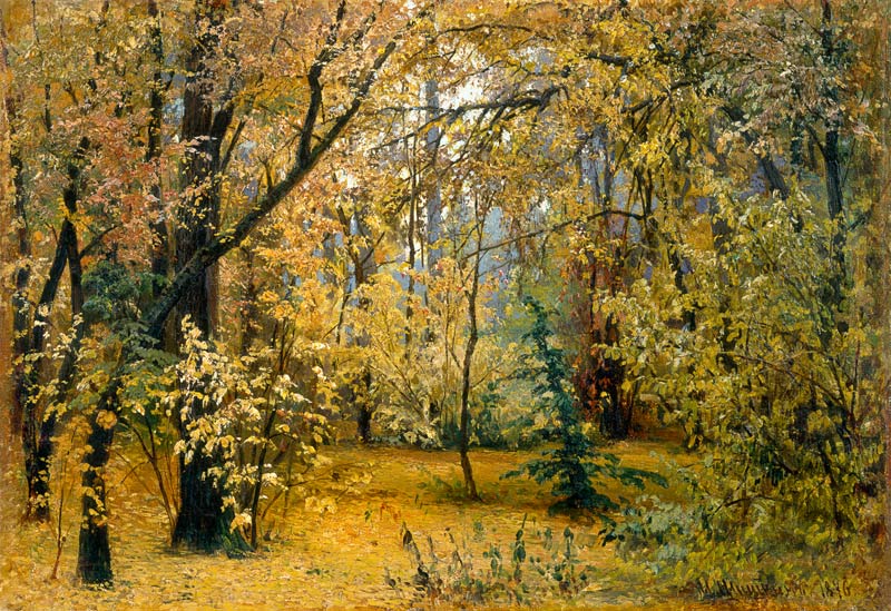 Herbstwald von Iwan Iwanowitsch Schischkin