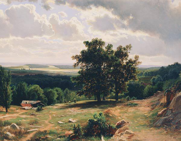 Eichen. Landschaft bei Düsseldorf 1864