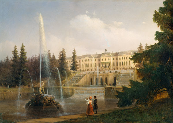 Peterhof, Schloß, Große Kaskade von Iwan Konstantinowitsch Aiwasowski