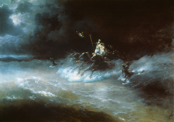 Poseidons Reise über das Meer von Iwan Konstantinowitsch Aiwasowski