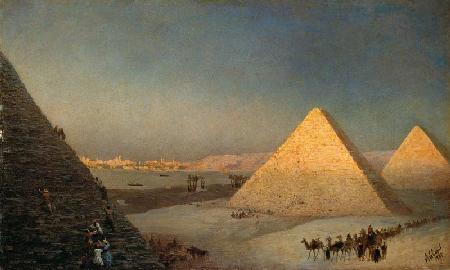 Die Pyramiden von Gizeh. 1885