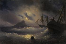 Gibraltar bei Nacht 1844