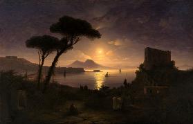 Golf von Neapel in einer Mondnacht 1842