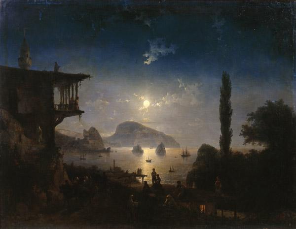 Mondnacht auf der Krim. Gursuf 1839