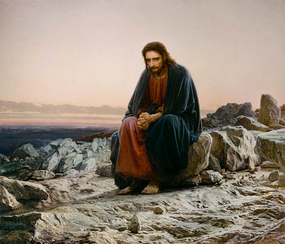 Christus in der Wüste von Iwan Nikolajewitsch Kramskoi