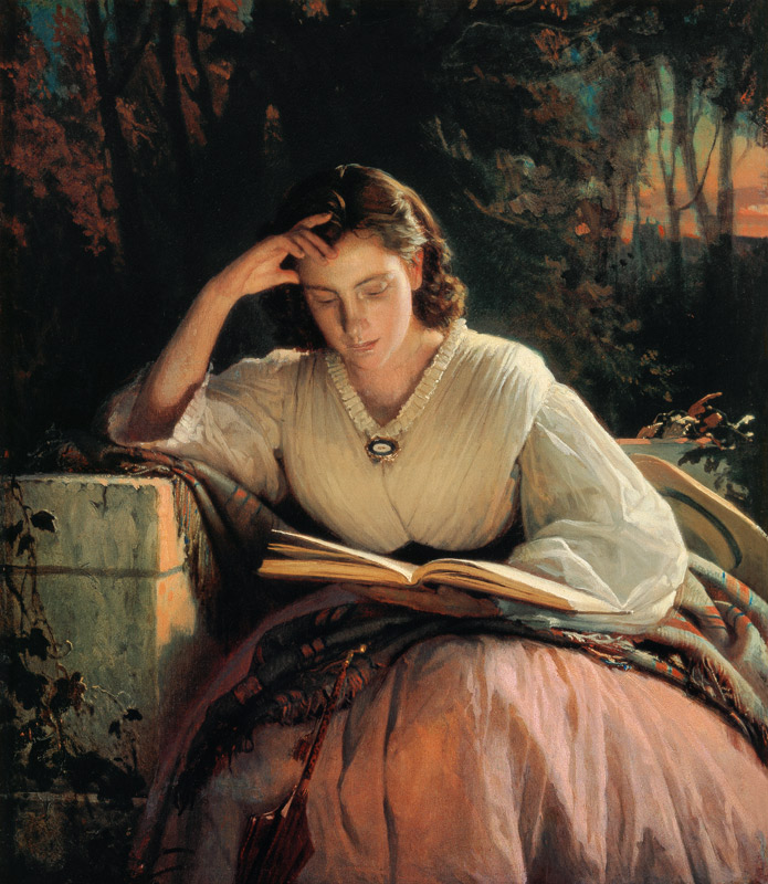 Das Lesen (Bildnis Malers Frau) von Iwan Nikolajewitsch Kramskoi