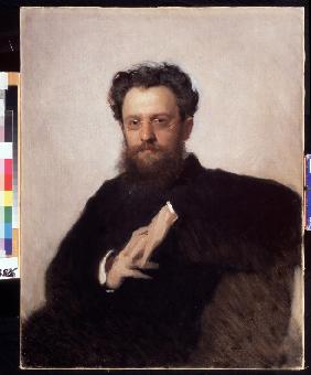 Porträt des Kunsthistorikers Professors Adrian Prachow (1846-1916) 1879