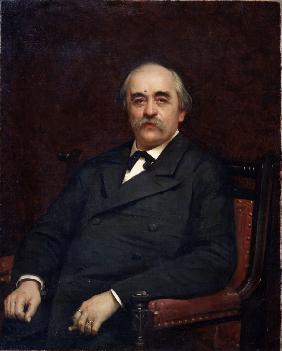 Porträt des Schriftstellers Grigori Danilewski (1829-1890) 1882