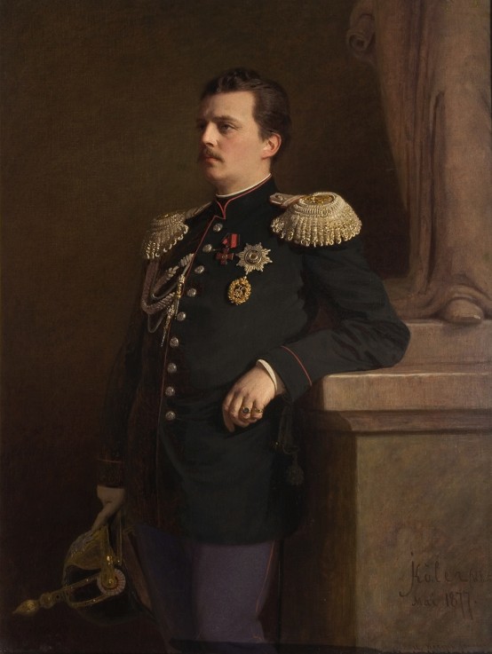 Porträt von Großfürst Wladimir Alexandrowitsch von Russland (1847-1909) von Iwan Nikolajewitsch Kramskoi