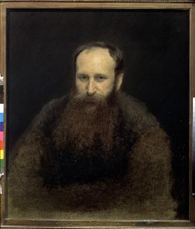 Porträt von Kriegsmaler Wassili Wassiljewitsch Wereschtschagin (1842-1904) 1883