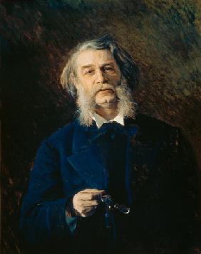 Portrait of Dmitri Vasilievich Grigorovich (1822-99) 1876