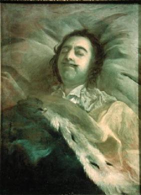 Peter I (1672-1725) the Great on his Deathbed 1725