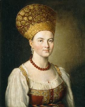 Peasant Woman in Russian Costume 1784