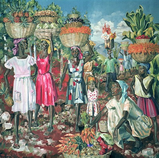 Les Marchandes, 1961 (oil on canvas)  von Izabella  Godlewska de Aranda