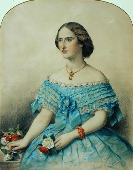 Portrait of a Young Woman, 'Miss Floe' von J. M. Rogers