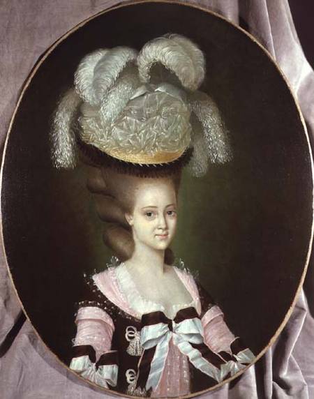 Portrait of a Lady in a Hat von J. Mulnier