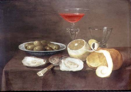Still Life with Oysters von Jacob Foppens van Es