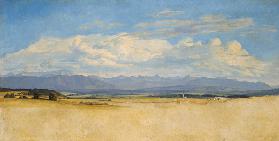 Sunny Mountainous Panorama 1829  on